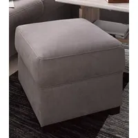 sit&more Polsterhocker Pandora Mikrofaser 58 x 45 x 58 cm Grau