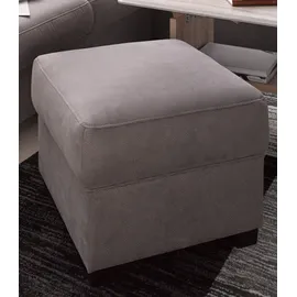 sit&more Polsterhocker Pandora Mikrofaser 58 x 45 x 58 cm Grau