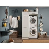 laundreezy Mehrzweckschrank-Set »LAUNDREEZY LDLK2«, Breite 117,5 cm weiß