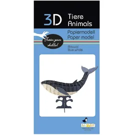 Fridolin 3D Papiermodell Blauwal
