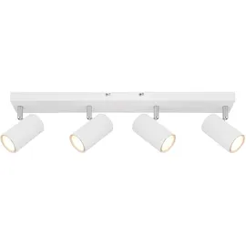 GLOBO Deckenlampe Spot 4 flammig 4x 4,5W rechteckig weiß