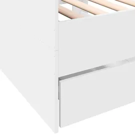 vidaXL Tagesbett mit Schubladen 90 x 200 cm weiß