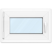 Fenster 60x40 cm, Kunststoff Profil aluplast IDEAL® 4000, Weiß, 600x400 mm, einteilig festverglast, 2-fach Verglasung, individuell konfigurieren