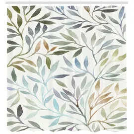 ABAKUHAUS Duschvorhang Aquarell-Blumenmuster 175 x 240 cm bunt
