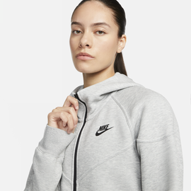 Nike Tech Fleece Windrunner Damen dark grey heater/black Gr. XS