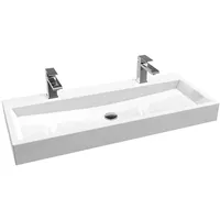 Treos Serie 710 Doppelwaschtisch 100 x 42 cm (712.04.1004)