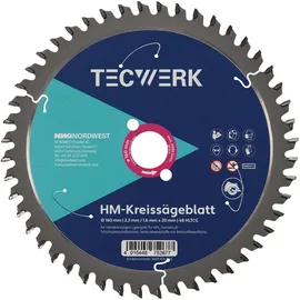 tecwerk Handkreissägeblatt AD 165 mm Z.48 HLTCG Schnitt-B.2,6 mm