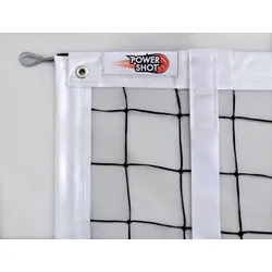 Mit PVC-Bändern verstärktes Volleyballnetz für Wettkämpfe. weiß sans taille