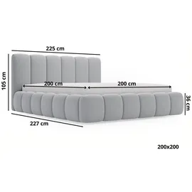GRAINGOLD Cloud 200 x 200 cm Anthrazit