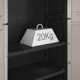 KETER Kunststoffschrank Pro hoch 68 x 39 x 173 cm