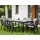 Beliani Tofane Gartentisch 198 x 90 x 77 cm Grau/Schwarz