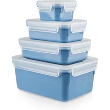 Emsa Clip & Close rechteckig blau 0,2/0,55/0,8/2,2 l 4-teiliges Set