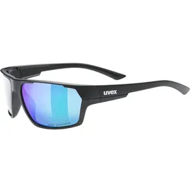 Uvex Sportstyle 233 P - Black Matt - Polavision Mirror Green