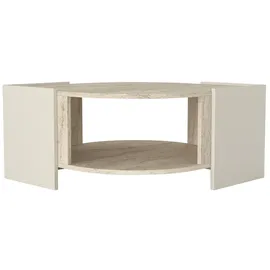 moebel17 Couchtisch Marbel Beige Granit Optik