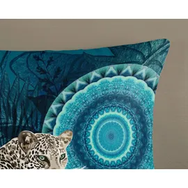 Muller Textiles hip Wendebettwäsche Alvise Flanell Petrol Baumwolle, B/L: ca. 155x220 cm + petrol