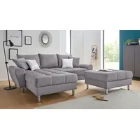 Collection AB Ecksofa »Rada L-Form«, inklusive Hocker, Bettfunktion und
