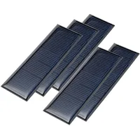 5 Stück Solarpanel Solarzelle 5,5V 60mA Solarmodul Solar Polykristallin 90x30mm