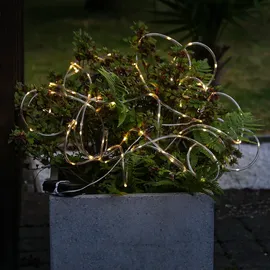 MARELIDA LED Lichtschlauch warmweiß Außen Lichterkette Party Garten Balkon 12m