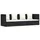 vidaXL Outdoor-Lounge-Bett schwarz