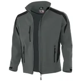 QUALITEX HIGH QUALITY WORKWEAR Softshelljacke softshell grau/schwarz Damen: 40 Herren: M