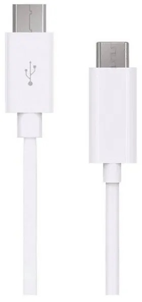 Artwizz USB-C auf Micro USB Kabel, Datenkabel / Ladekabel, Weiß 1m Smartphone-Kabel, USB Typ-C 2.0, microUSB (100 cm) weiß