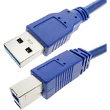 TECHLY USB-A auf USB-B 2 m Blau