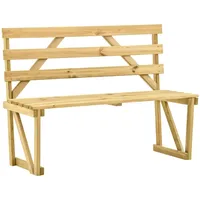VidaXL Gartenbank 120 cm Kiefernholz