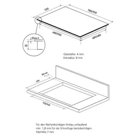 bosch+oranier Herdset 71L + Flächeninduktionskochfeld 60cm