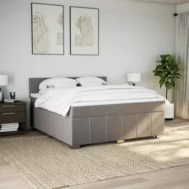 vidaXL Boxspringbett 180 x 200 cm Taupe