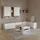 livinity® Wohnwand, Piave Weiß/Sonoma 5 Teile