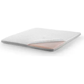 KAWOLA Topper SOLO Sence-ice Karo-Klima 200 x 200 cm weiß
