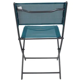 VCM Gartenstuhl 45 x 45 x 0 cm blau 2 St.