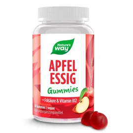 Nature's Way Apfelessig Gummies 1000 mg mit Vitamin B12 und Folsäure 60 St.