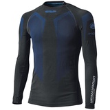 Held 3D-Skin Cool Top Funktionsshirt, langarm - Schwarz/Dunkelblau/Blau - S