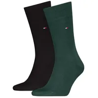 Tommy Hilfiger Socken TH MEN SOCK CLASSIC 2P (2 Paar) Mit eingestricktem Flag-Logo grün 43-46
