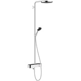 Hansgrohe Pulsify S Showerpipe 260 1jet mit Wannenthermostat ShowerTablet Select 400, Chrom