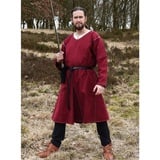 Battle Merchant Wikinger-Kostüm Mittelalter Kragelund Tunika Askur, langarm, weinrot XL rot XL | XL