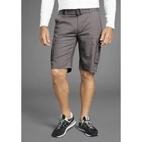 H.I.S. Bermudas H.I.S, Herren, Gr. 31, N-Gr, grau (dunkel grau), Web, Obermaterial: 98% Baumwolle, 2% Elasthan, unifarben, normal knieumspielend, Hosen Bermudas, Topseller