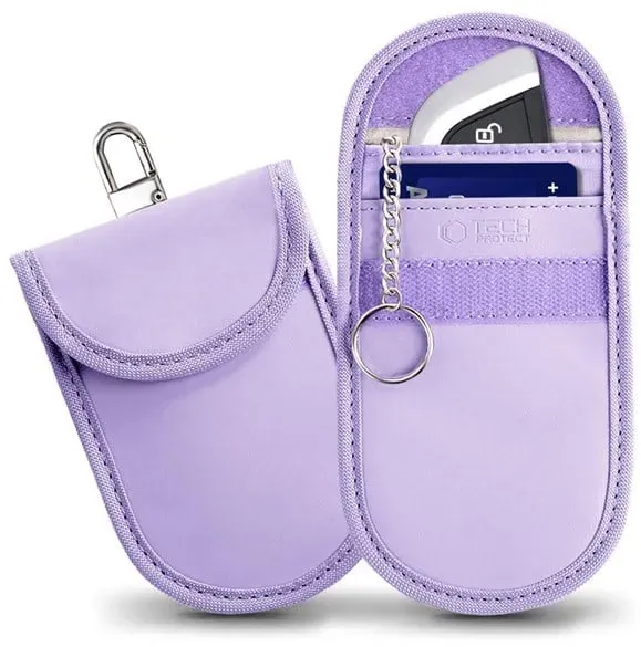 KLR100 RFID Locking Car Key Case - Purple