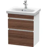 Duravit Waschtischunterschrank Com DuraStyle 50x36,8cm, N dk/we ma, 2 SchKa., wandhängend