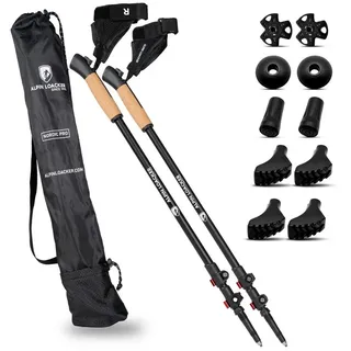 ALPIN LOACKER Nordic Walking Stöcke Damen und Herren I Trekkingstöcke für Asphalt und Bergsport