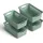 ProHome Aufbewahrungskorb 2L mit Griffen 25 x 16 x 8 cm grün