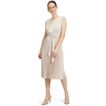 Betty & Co Midikleid Plissee Grau/Beige 44