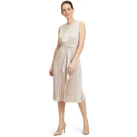 Betty & Co Midikleid Plissee Grau/Beige 44