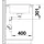 Blanco Elon XL 6 S links Einbau von Oben silgranit softweiß Handbetätigung 780 x 500 mm