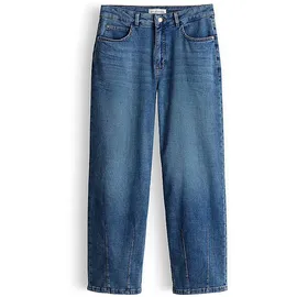 opus pants Straight Fit Jeans mit verkürzter Passform Modell Melly Blau, 34/26