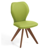 Niehoff Sitzmöbel Colorado Trend-Line Design-Stuhl Gestell Wild-Nussbaum - Leder Napoli apple