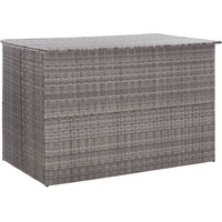 Prolenta Premium Gartenbox Grau 150x100x100 cm Poly Rattan