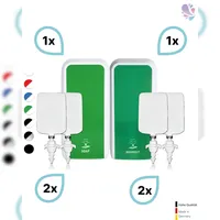 Blanc HYGIENIC KOMPLETT-SET HANDHYGIENE SENSOR: Desinfektionsspender SENSOR + 2 Kartuschen & Schaumseifenspender SENSOR + 2 Kartuschen