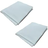 2er Set wasserdichte Matratzenauflage (50 x 70 cm) Molton Inkontinenzschutz 100% wasserdicht Weiß